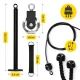 Cable Pulley System 4FIZJO for Upper and Lower Lat Pulldown