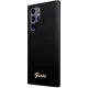 Guess Silicone Vintage Gold Logo Case for Samsung Galaxy S23 Ultra Black