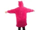 Oversize Blanket Hoodie, Dark Pink