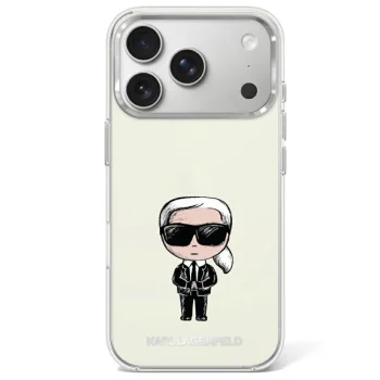 Karl Lagerfeld IML Ikonik Sketch Print MagSafe Case for iPhone 17 Pro / 18 Pro - Beige