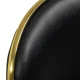 Gabbiano Q-4599G Beauty Stool with Backrest, Black