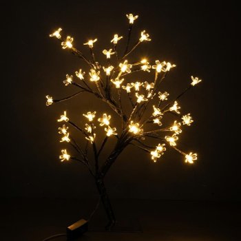 LED Tabletop Tree Light 45cm 48 LEDs Holiday Decoration, Warm White