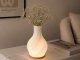 LED Table Lamp and Vase 2-in-1, 3 Light Colors, Ecru