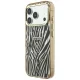 Guess IML Zebra Glitter MagSafe Case for iPhone 17 Pro / 18 Pro - Gold