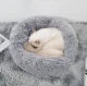 Purlov Fluffy Pet Bed, Size M, Grey