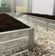 Klasika Garden Metal Raised Garden Bed, 1500x500x200mm, Zinc