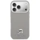 Karl Lagerfeld Karl & Choupette Head Pins Saffiano MagSafe Phone Case Cover iPhone 17 Pro Max - Gray