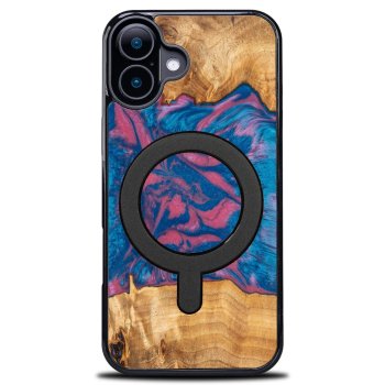 Bewood Unique Case for iPhone 16 - Neons Vegas with MagSafe