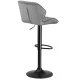 Sofotel Castel Bar Stools with Backrest, Light Grey, 2 Pcs