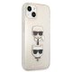 Karl Lagerfeld Glitter Karl\'s & Choupette vāciņš iPhone 13 mini - Gold