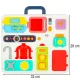 Montessori Sensory Busy Board - Kitchen in a Suitcase, with Sound and Light