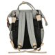 Travel Diaper Bag Backpack Foldable Baby Crib Bed, Multifunctional Waterproof Portable Baby Changing Bag with USB...