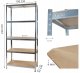 Malatec 23766 Warehouse Storage Shelf Rack, 220x100x45cm