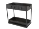 Pull-out Spice and Accessory Organizer, 2 Shelves, Black