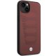 BMW Leather Seats Pattern iPhone 14 Case Burgundy