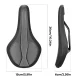Rockbros B824 Ergonomic Bicycle Saddle, Black