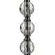 Ruhhy Set of 3 Glamour Candlesticks, Silver