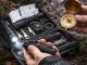 35-in-1 Survival Kit Outdoor Tactical Emergency Gear with Case, Black