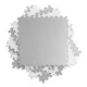 Ricokids 738231 Large Foam Puzzle Play Mat, 180x180 cm, 9 Pcs, White/Gray