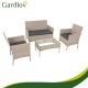 Комплект садовой мебели из полиротанга Gardlov 26909, бежевый