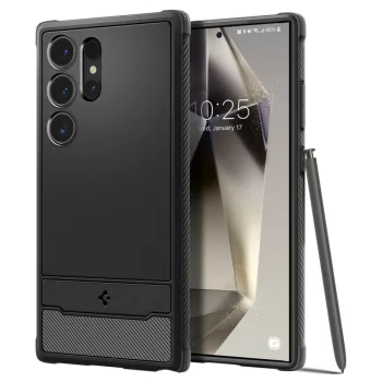 Spigen Rugged Armor Case for Samsung Galaxy S24 Ultra, Black