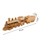 Kruzzel 3D Wooden Puzzle Steam Locomotive with Tender, 282 Pieces