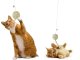 Interactive Cat Wand Toy with Rattle Ball for Indoor Cats