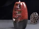 Ceramic Waterfall Incense Burner with 10 Cones, Red