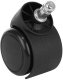 Office Chair Replacement Rubber Wheels 5 pcs, Black