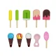 Wooden Ice Cream Cart Playset for Kids Educational Pretend Play Toy Shop