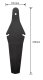 Universal rear bike mudguard under seat, black