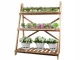 Wooden 3-Tier Plant Stand Display Shelf 27400, Brown