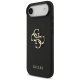 Guess Grained Big 4G & Classic Logo Case for iPhone Air - Black