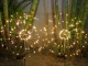 Solar LED Garden Light Firework Dandelion Outdoor Spike, warm white