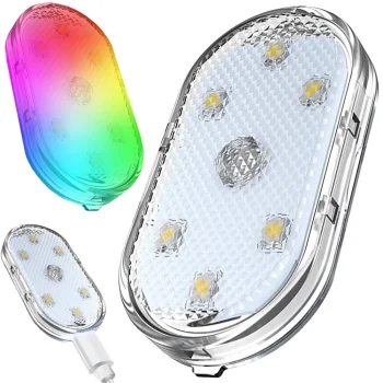 Wireless Touch 6 LED RGB Car Interior Light