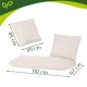Double Garden Swing Cushion for Stork Nest Gardlov, Cream