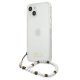Guess Pearl Transparent Hardcase for iPhone 13 6.1\", White Pearl