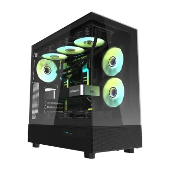 Darkflash DPX90 PC Case with 3 Fans, Black