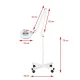 Cosmetology magnifying LED lamp S4 with tripod, white
