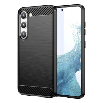 Dėklas Samsung Galaxy S23+ Carbon Case, juodas