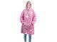 Warm Oversize Blanket Hoodie XXL, Glow in the Dark, Pink