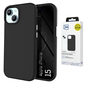 Dėklas 3mk Fortis MagCase skirtas iPhone 15 su MagSafe, juodas