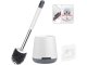 Silicone Toilet Brush, White/Gray