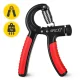 4Fizjo Adjustable Hand Grip Strengthener 10-40 kg, Black/Red