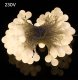 10m Garden String Lights with 100 Warm White LED Bulbs, White