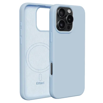 Etteri Silicone Mag Case for iPhone 16 Pro Max 6.9", Light Blue