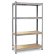 Plonos PL-700 Metal Storage Shelving Unit Set, 2 pcs, 150 x 75 x 30 cm
