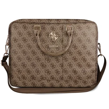 Guess 4G Big Logo Laptop Bag for 16'' Devices, Brown