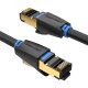 CAT8 SFTP Network Cable Vention IKABF 40Gbps 1m Black