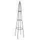 LUARO Garden Obelisk Trellis for Climbing Plants Metal Rose Pyramid Support Stand